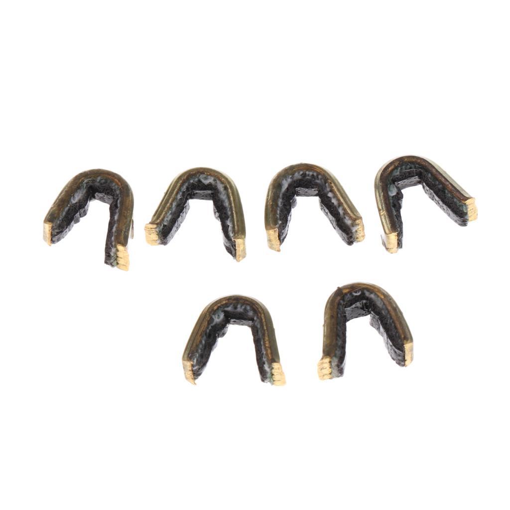 6pcs Archery Hunting Bow String Nock Nocking Point Set & 2m Bow Stringer Outdoor Small Tools