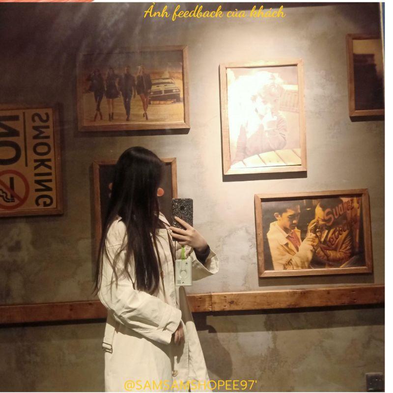 Áo khoác Trendcoat màu trắng có đai phong cách Hàn Quốc (Kèm Ảnh Thật