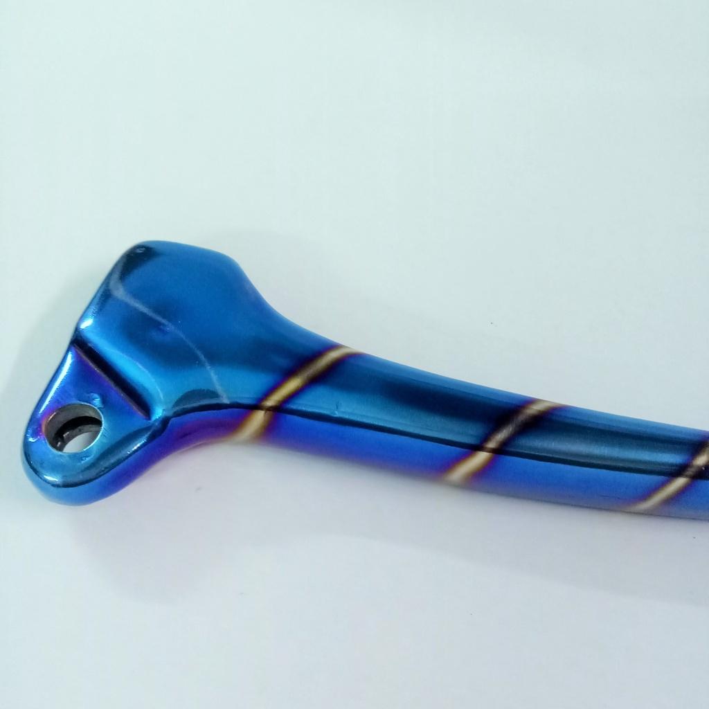 TAY THẮNG ĐÙM CHO WAVE NHỎ INOX MÀU TITAN