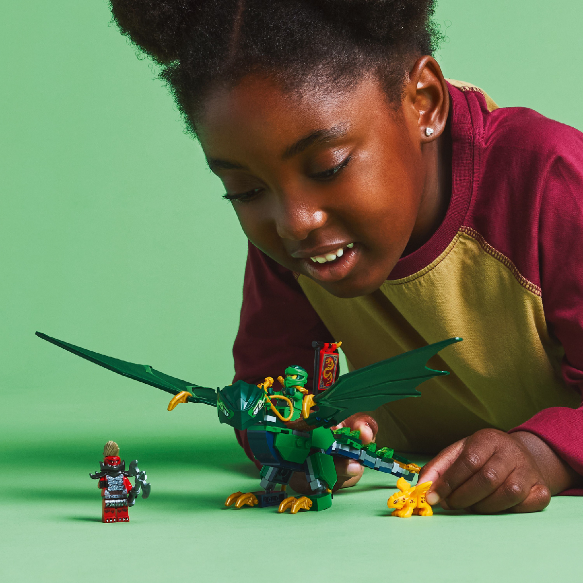 Đồ Chơi Lắp Ráp Rồng Rừng Xanh Của Lloyd LEGO NINJAGO 71829 (128 Chi Tiết)
