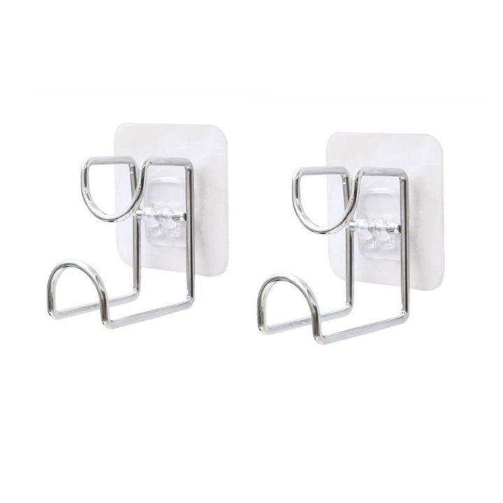 Combo 2 Móc Dính Tường Treo Chậu Nhà Tắm, Móc Inox Treo Đồ Gia Đình Tiện Tiện Ích  - Hàng Loại 1