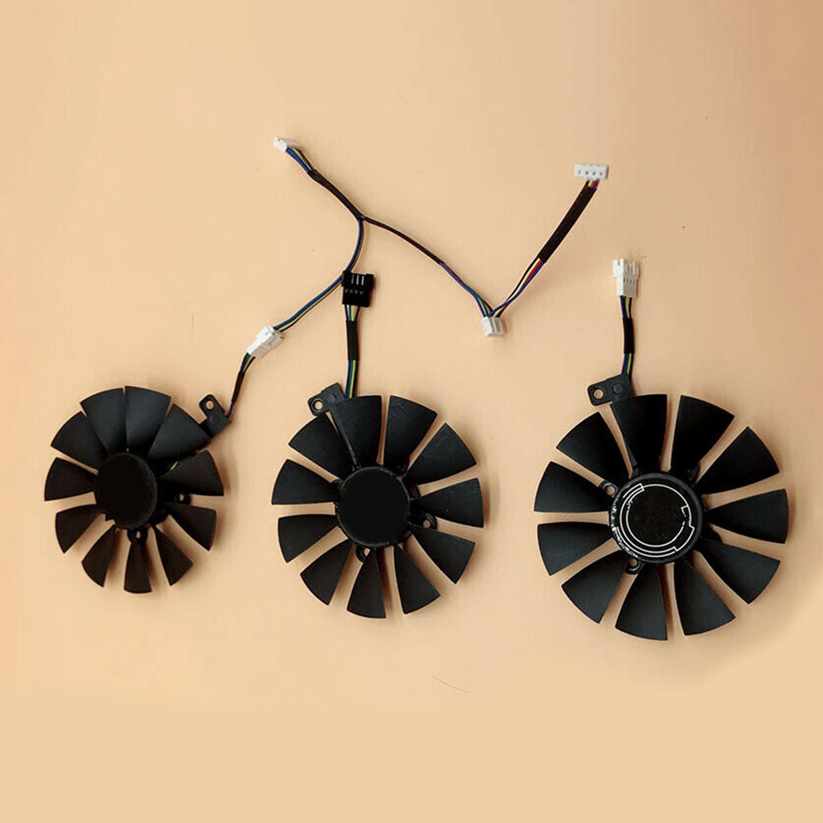 3x Computer Graphics Card Cooling Fan for  Strix GTX 980ti