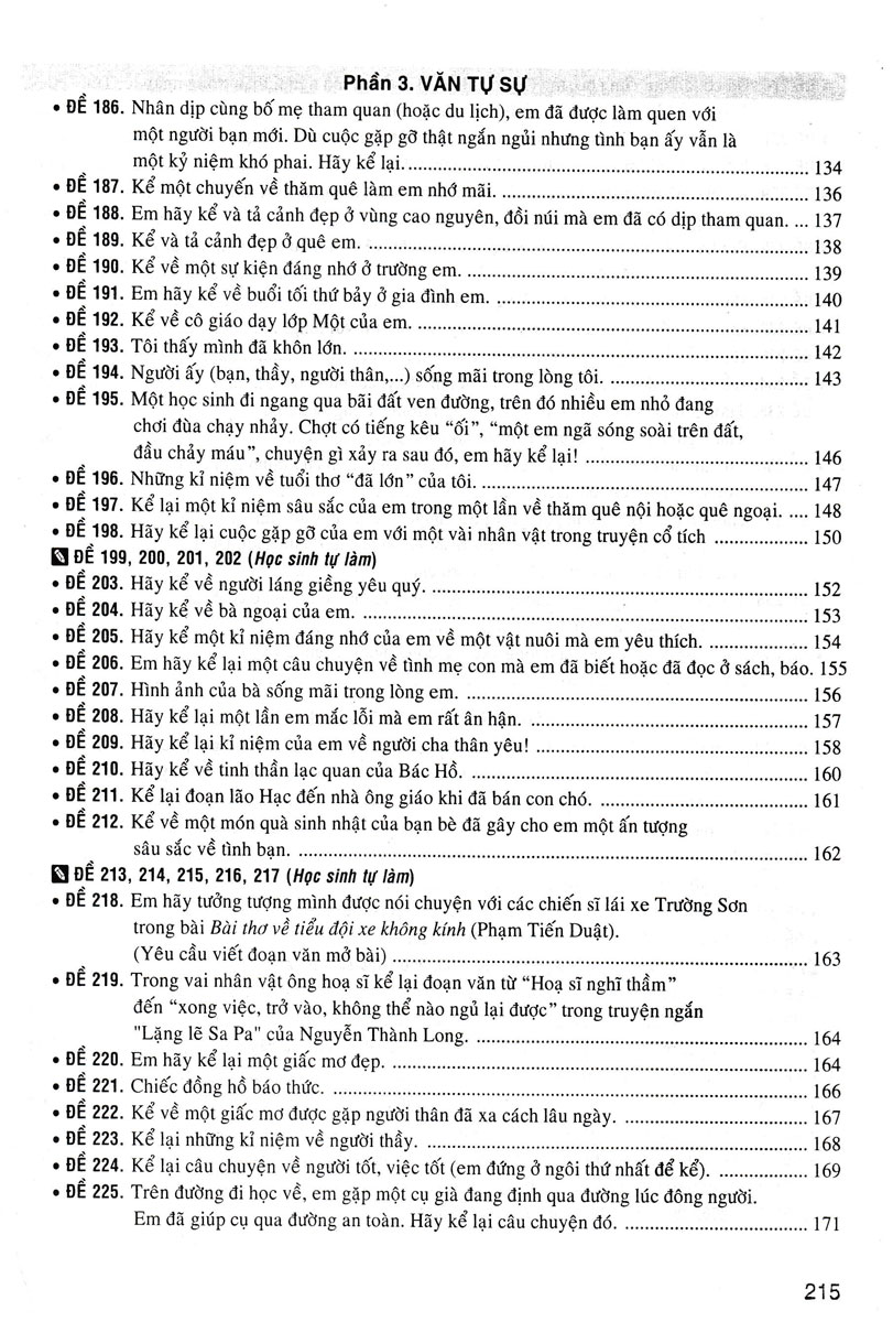 270 Đề Và Bài Văn Hay Lớp 8