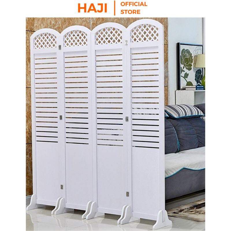 Bình phong vách ngăn họa tiết sọc ngang thanh lịch, hiện đại (Không bán 1 tấm)