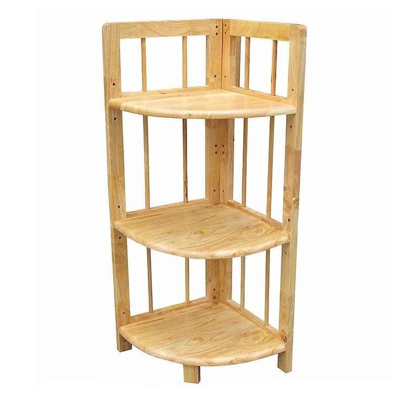 Kệ Góc Tường 3 Tầng Gỗ Tự Nhiên 100%