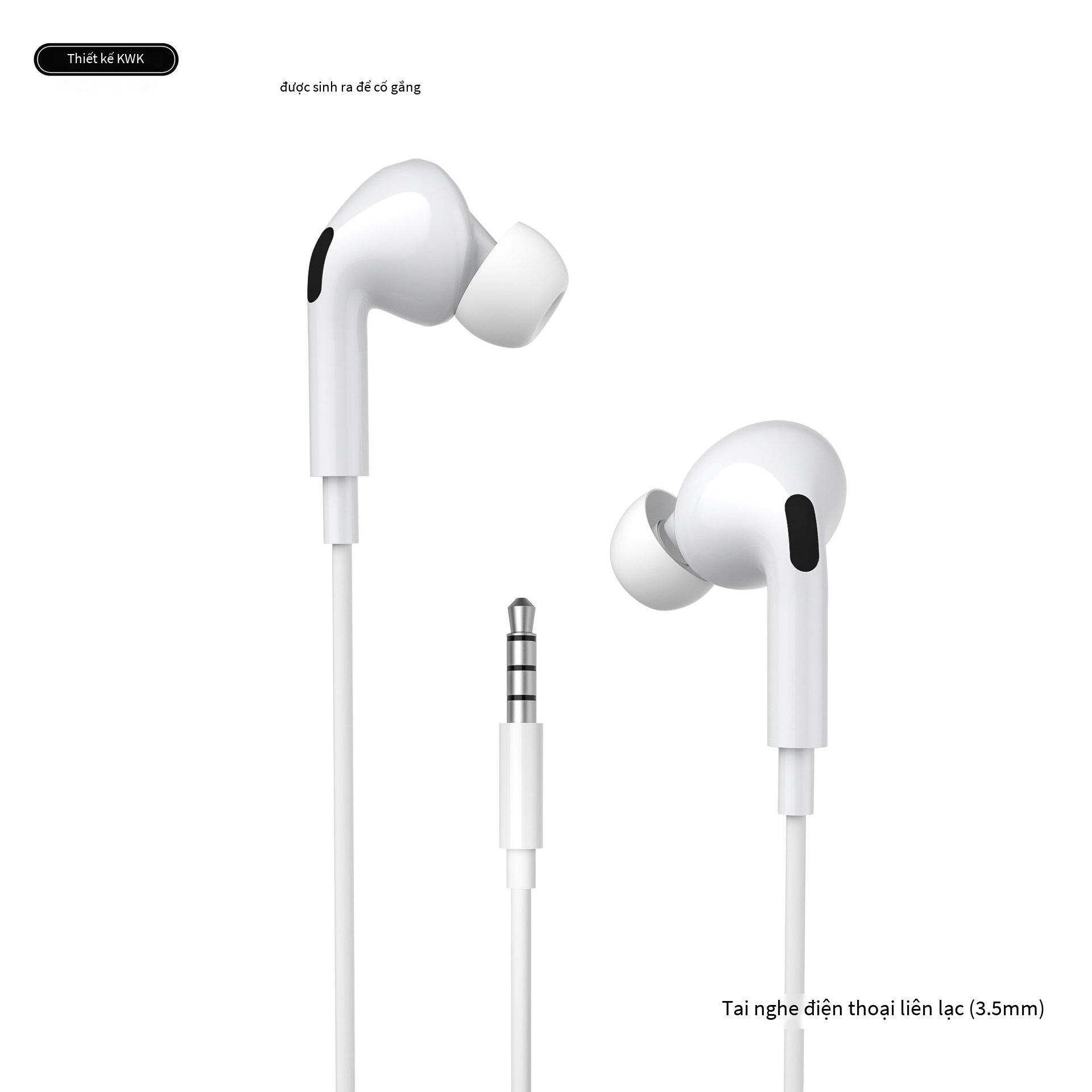 Giao hàng nhanh WEKOME loa siêu trầm trong tai thế hệ thứ ba mới điều khiển từ xa tai nghe có dây cho Apple