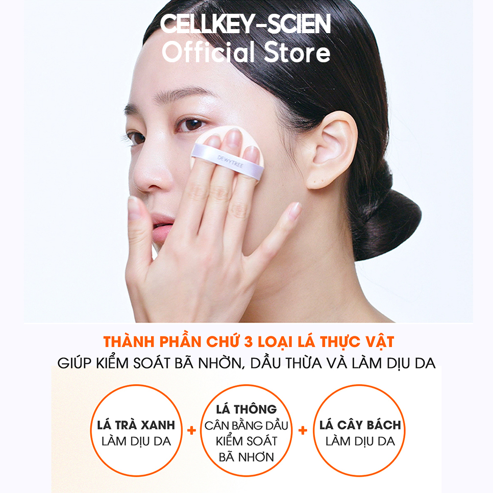 Phấn Nước Che Khuyết Điểm Nâng Tone Kiềm Dầu Chống Nắng Dưỡng Da Dewytree Urban Shade Cover & Fit Sun Cushion SPF50+ PA++++