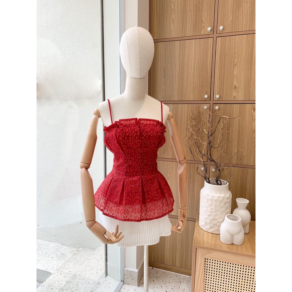 Chân váy xếp ly ngắn nhiều màu Lalaclothing