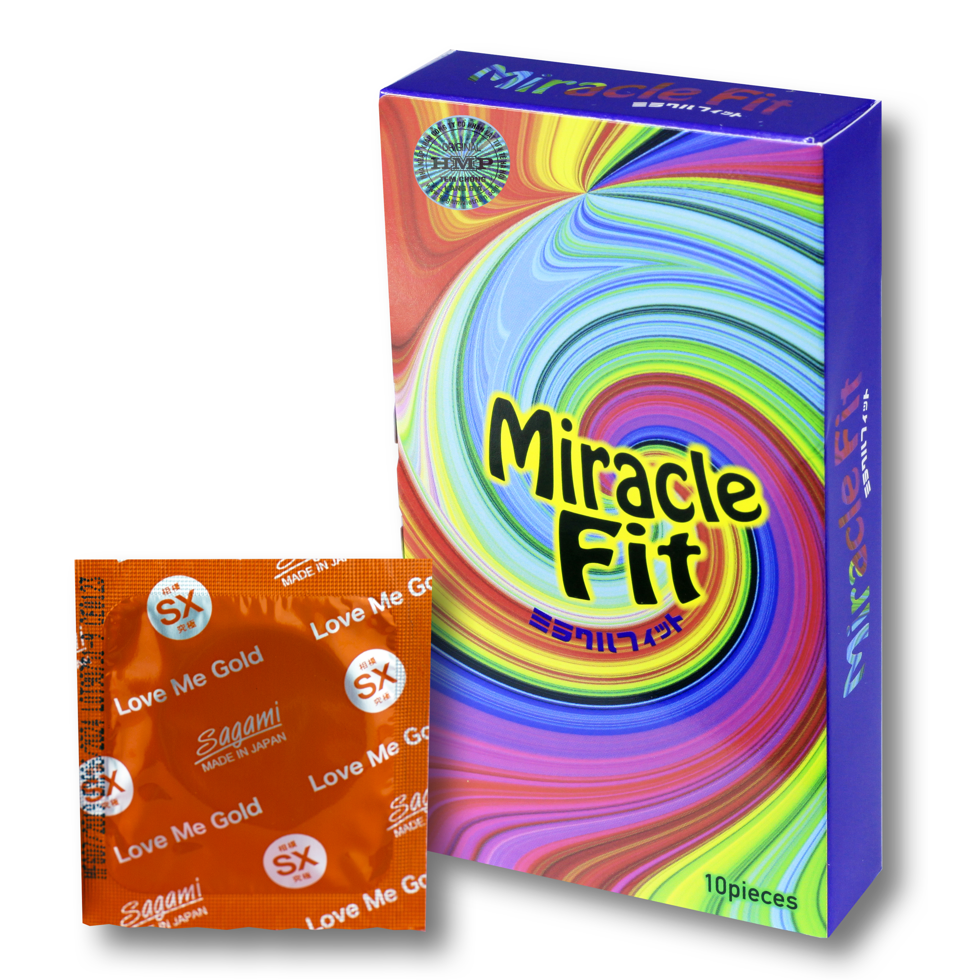 BAO CAO SU SAGAMI MIRACLE FIT - Thiết kế 3D ôm khít - TẶNG bao cao su Sagami NHIỀU GEL BÔI TRƠN - Hàng Chính Hãng - Nhập khẩu Nhật Bản