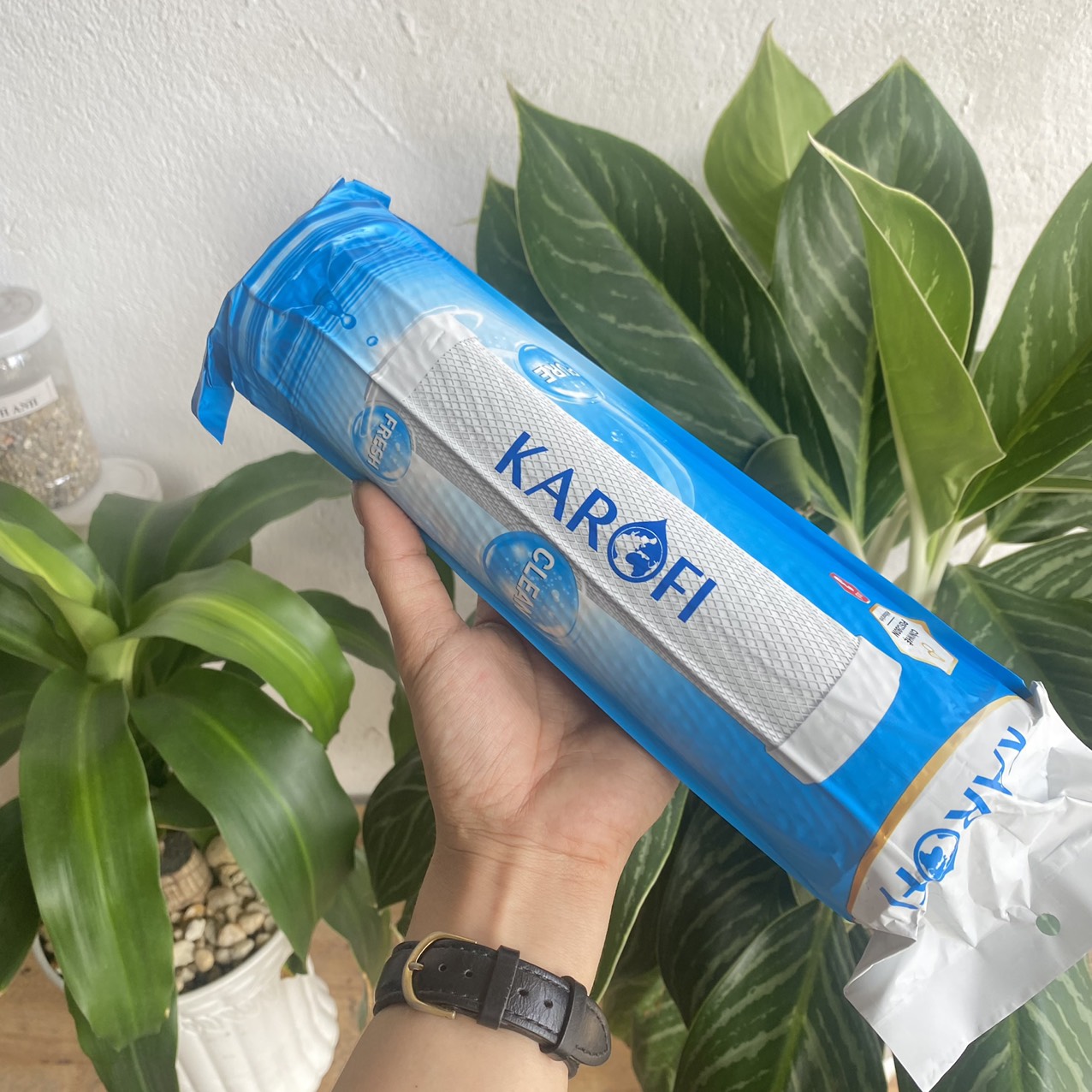 Lõi lọc số 2 Karofi CTO dang than lưới dùng cho máy lọc nước