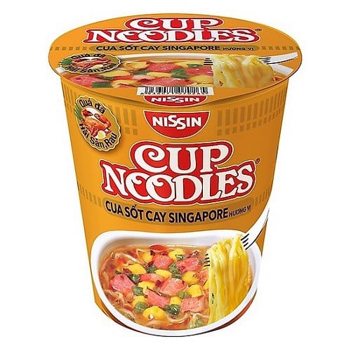 Mì ly cup Noodles hương vị cua sốt cay Singapore