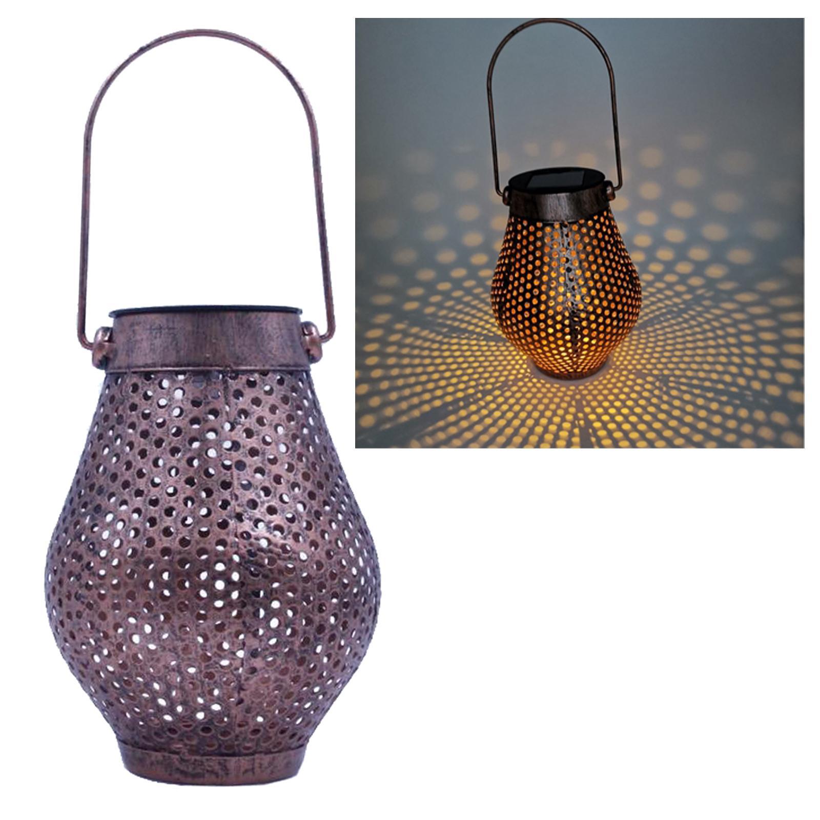 LED Hanging Solar Lantern Outdoor for Yard Tree Courtyard Fence Garden