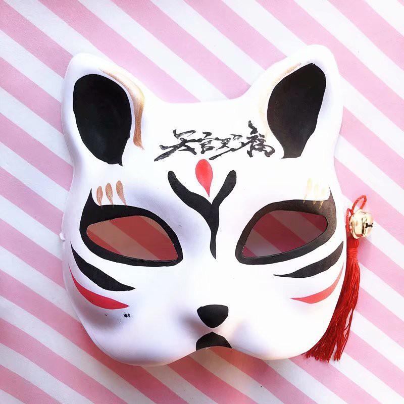 Mặt Nạ Cáo Hóa Trang Halloween bắt mắt Nhật Bản Anime Manga Otaku Mặt nạ cáo vẽ_14 (Mask fox)- đạo cụ cosplay