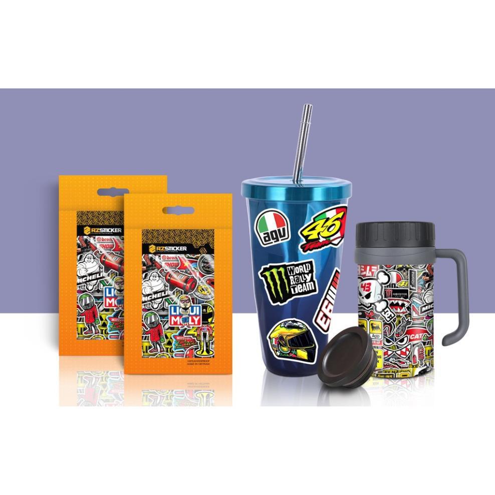 Sticker Black & White | Chất Liệu PVC 5 Lớp Chống Nước, Chống Bay Màu | Trang Trí Đồ Dùng Cá Nhân