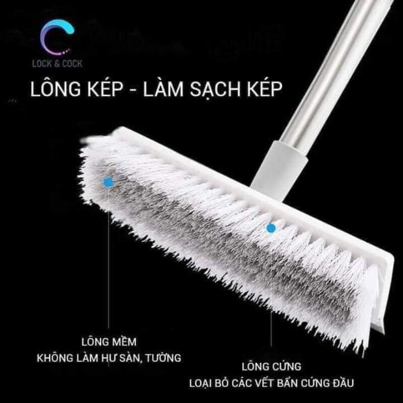 Chổi cọ sàn, chổi vệ sinh  kèm gạt nước 2in1 tiện lợi