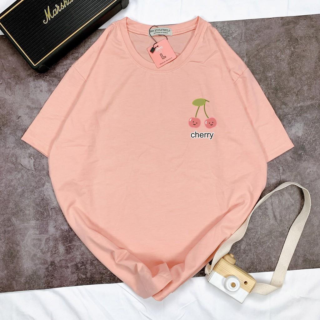 - Áo thun tay ngắn Be Yourself unisex size M L XL - CHERRY