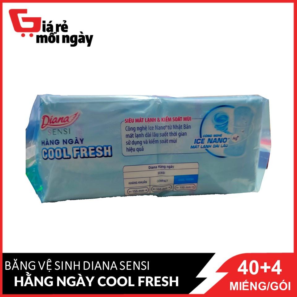 Băng vệ sinh Diana Sensi Hàng Ngày Cool Fresh 40 + 4 miếng/gói