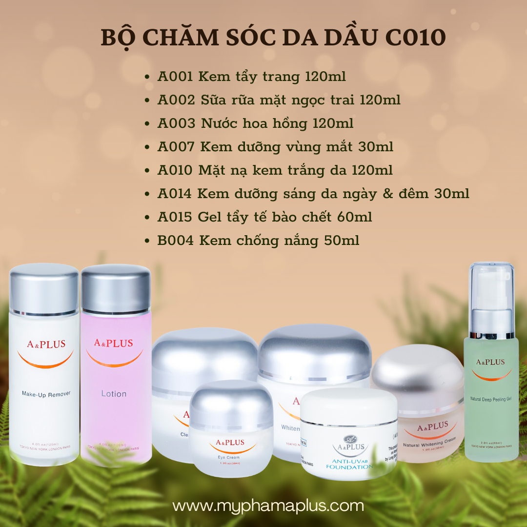 Bộ Chăm Sóc Da Dầu A&Plus