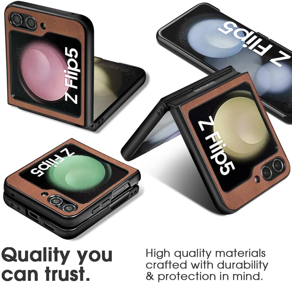 Ốp lưng cho SamSung Galaxy Z Flip 5 chính hãng X-level dạng mềm bằng da PU có sạc không dây, chống sốc chống bụi bẩn - hàng nhập khẩu