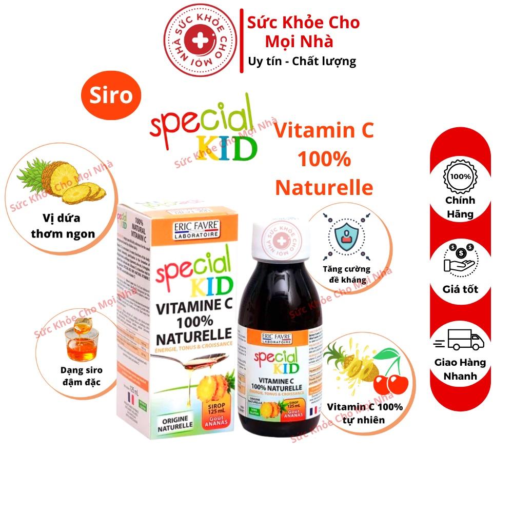 Special Kid Vitamin C Hỗ trợ bổ sung Vitamin C tăng sức đề kháng tăng cường miễn dịch cho bé lọ 125ml