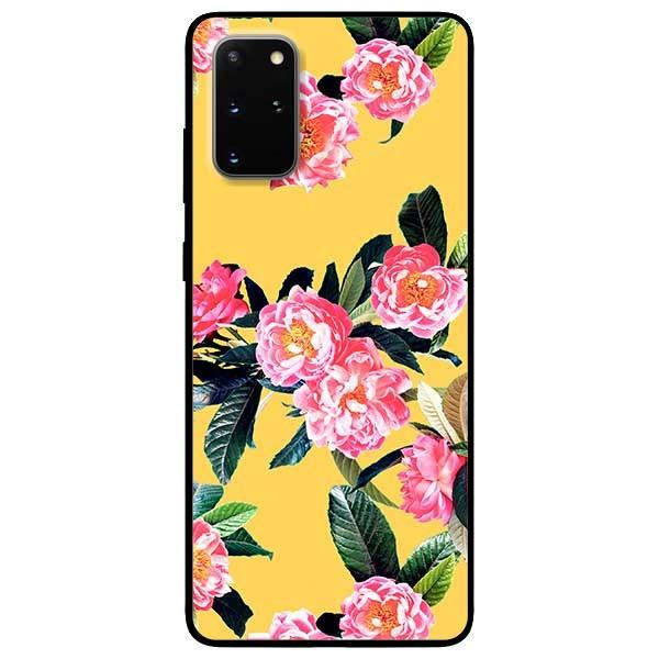 Ốp lưng dành cho Samsung S20 - S20 Plus - S20 Ultra mẫu Hoa Hồng Nền Vàng