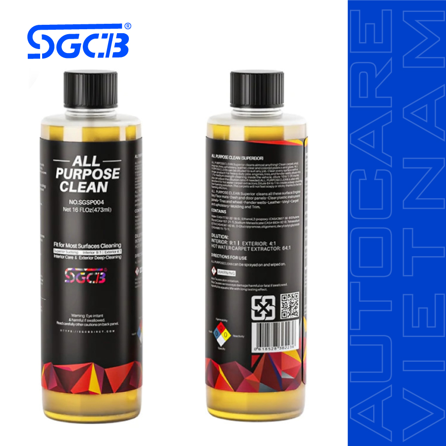 Dung Dịch Vệ Sinh SGCB Đa Năng Nội Thất và Ngoại Thất Xe Ô Tô 500 ML – USA SGSP004