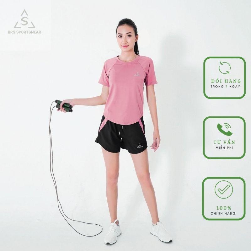 Áo thun tập gym DRS, cộc tay form thoải mái thoáng mát, thấm hút tốt.DRN06