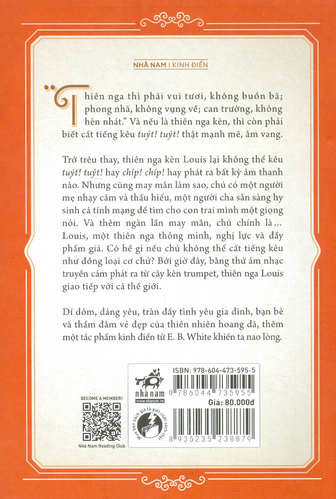Tiếng Kèn Thiên Nga - E. B. White - Thiên Nga dịch - (bìa mềm)