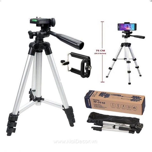 Gậy chụp ảnh - gậy livetream - gậy chụp ảnh 3110 - gậy 3 chân cao cấp, Giá đỡ điện thoại Tripod 3110