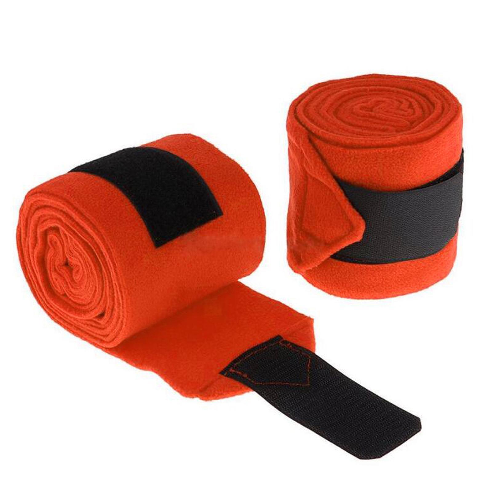 4 Pieces Horse Leg Wraps Soft Plush Equestrian Accessories Leg Protection
