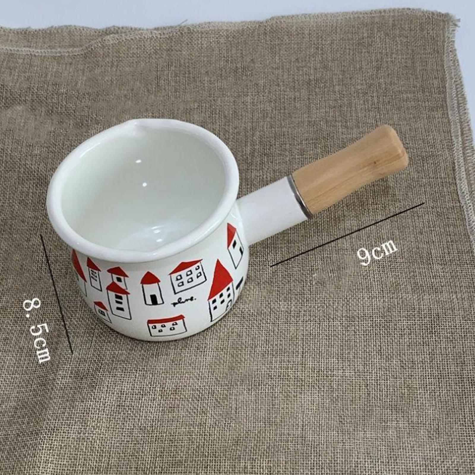 Multifunctional Sauce Pan Milk Pan Heat Resistant 550ml Small Sauce Pot for