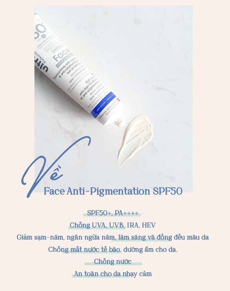 Kem Chống Nắng Ultrasun Face Anti Age &amp; Anti Pigmentation SPF 50+ (Dành cho da nhạy cảm)