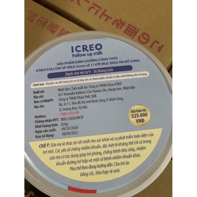 SỮA BỘT GLICO ICREO SỐ 0/ SỐ 1 800gr