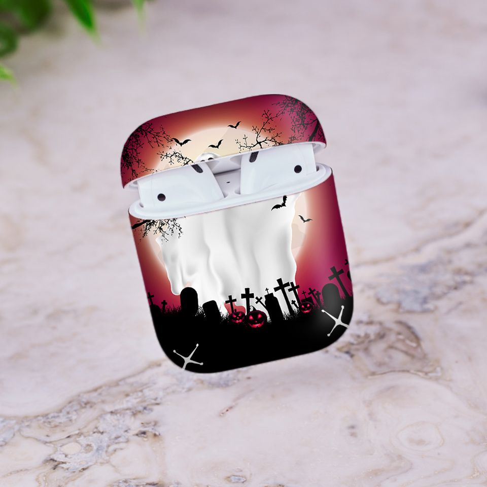 Miếng dán skin chống bẩn cho tai nghe AirPods in hình thiết kế - atk039 (bản không dây 1 và 2)