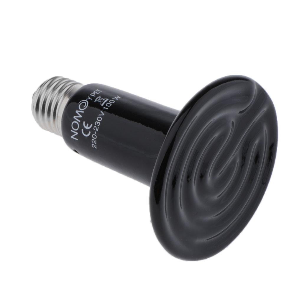 Reptile Infrared Heater Heat Lamp Terrarium Amphibian Screw in E27 Bulb 40W
