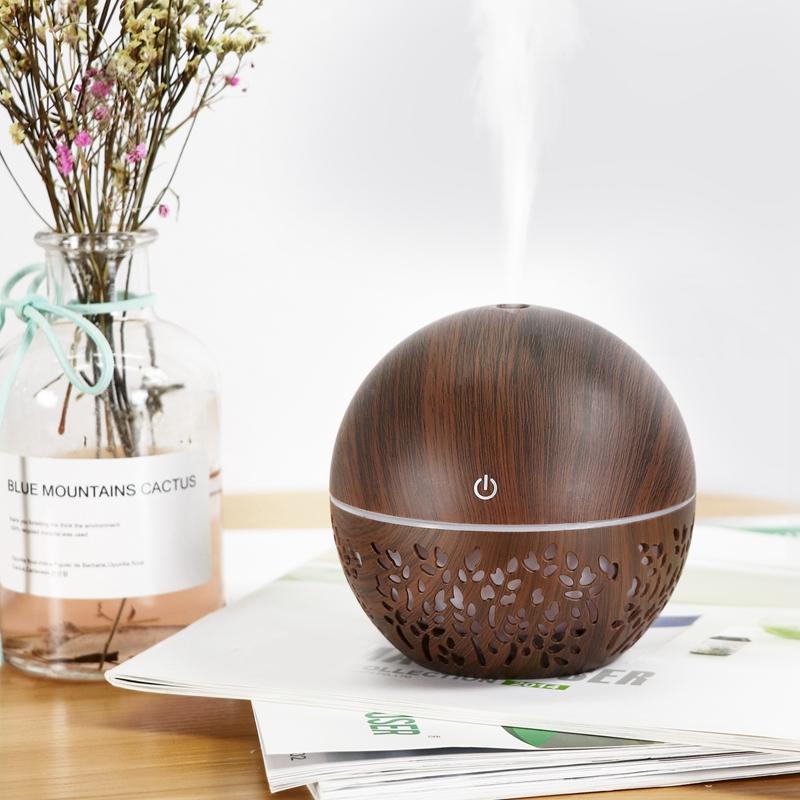 Top Bán Oải Hương Máy Phun Sương Tạo Độ Ẩm Tinh Máy Khuếch Tán Tinh Dầu Đèn LED Đổi Màu Tắt Tiếng Máy Phun Sương Tạo Độ Ẩm Mini USB Máy Phun Sương