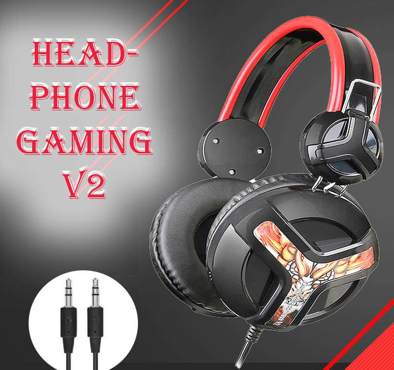 Tai nghe Headphone Gaming V2 CÓ DÂY VỚI THIẾT KẾ HIỆN ĐẠI-HT