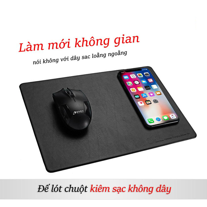 Đế lót chuột kiêm sạc không dây - Hàng nhập khẩu