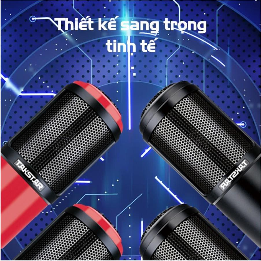 Micro K320, Mic Hát Live Stream Hát Karaoke, Thu Âm Chuyên NghiệpTakstar PC K320 Nguồn 48V - Bảo Hành 6 Tháng