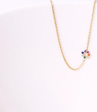 Lắc tay bạc cao cấp cầu vồng hoa Gix Jewel LT09