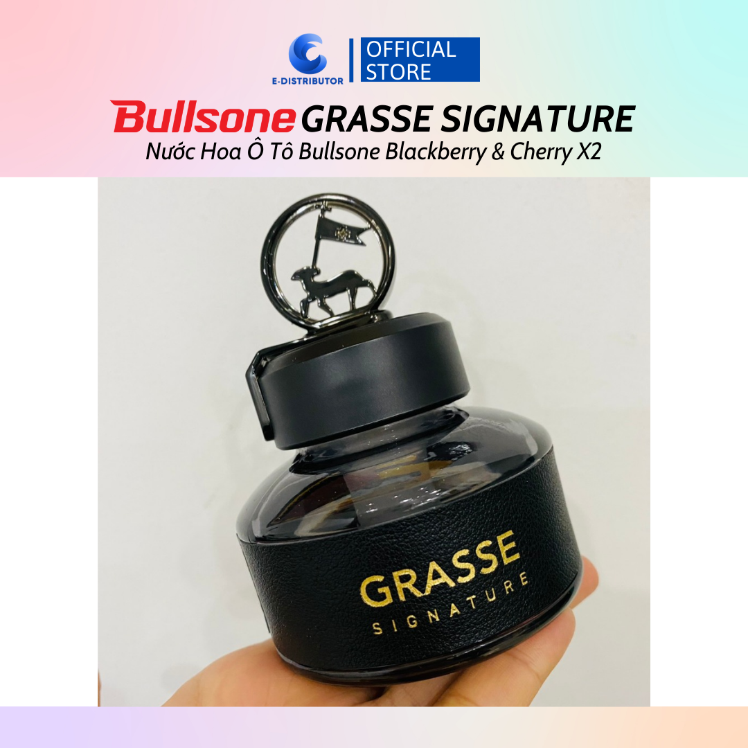 Nước hoa ô tô Bullsone Grasse Signature Blackberry &amp; Cherry (Dung tích 110ml) - Hàng chính hãng - Dung tích: 110ml