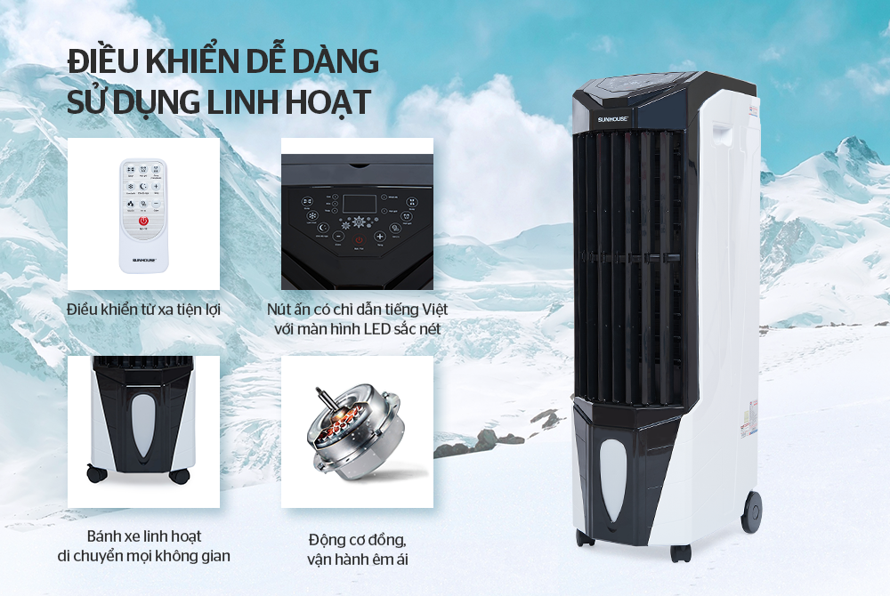 Quạt Điều Hòa Sunhouse SHD 7719 - Hàng chính hãng