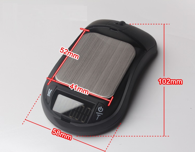 Cân tiểu ly mouse scale độ chính xác cao, màn hình hiển thị LCD 200g
