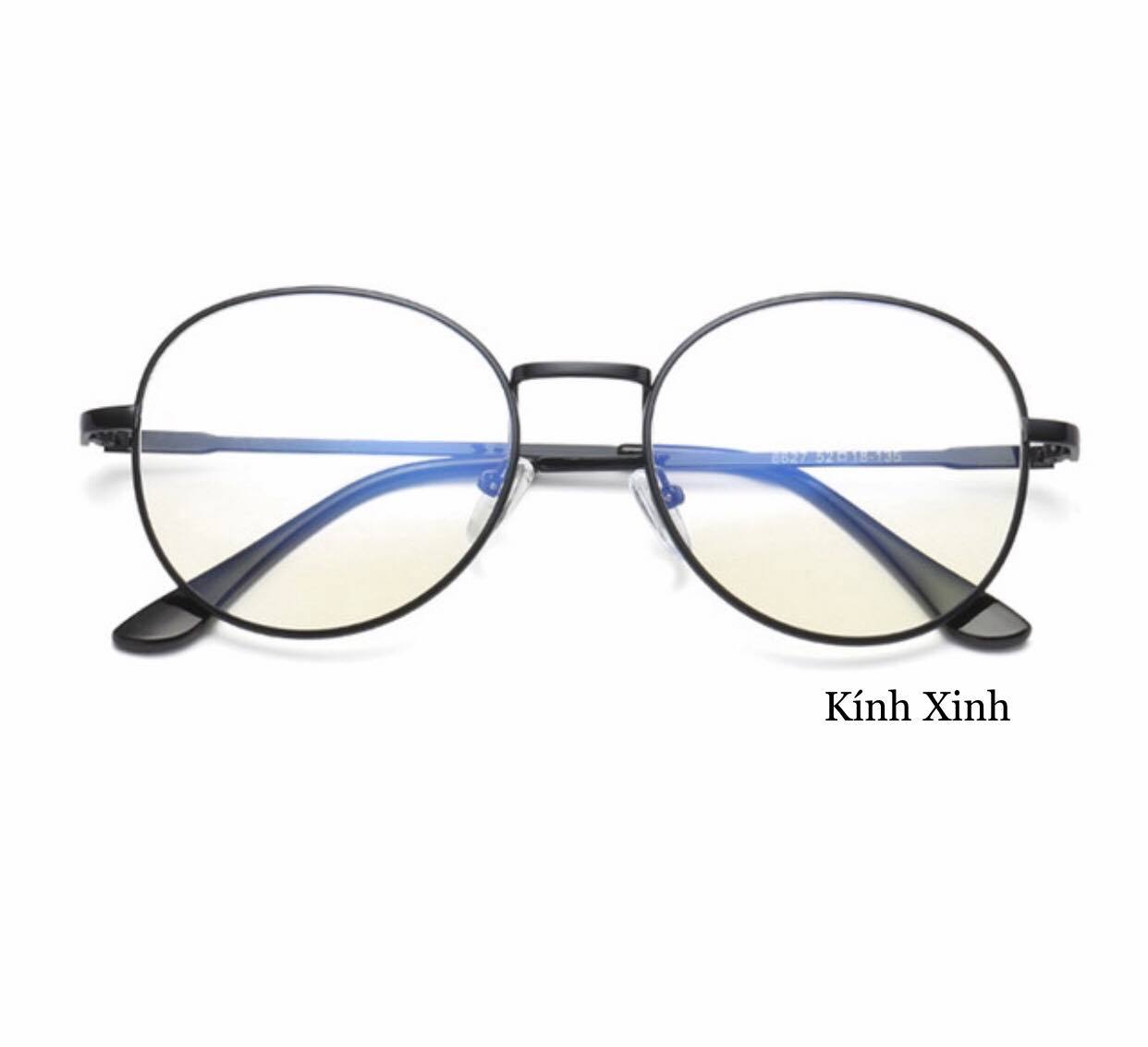Kính Mắt Tròn Nhỏ Kim Loại Thiết Kế Đơn Giản Thời Trang