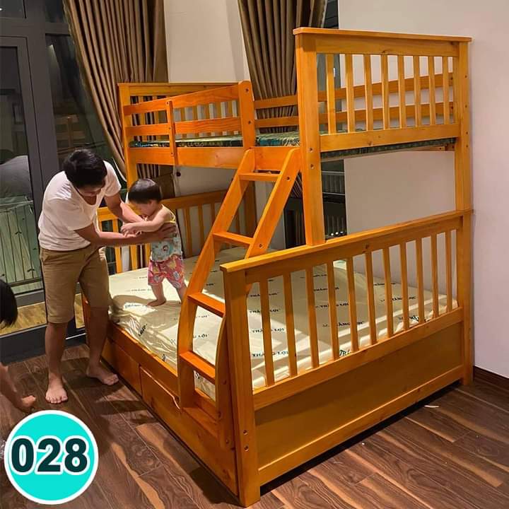 Giường tầng Asaka size( 1m4 và 1m6)