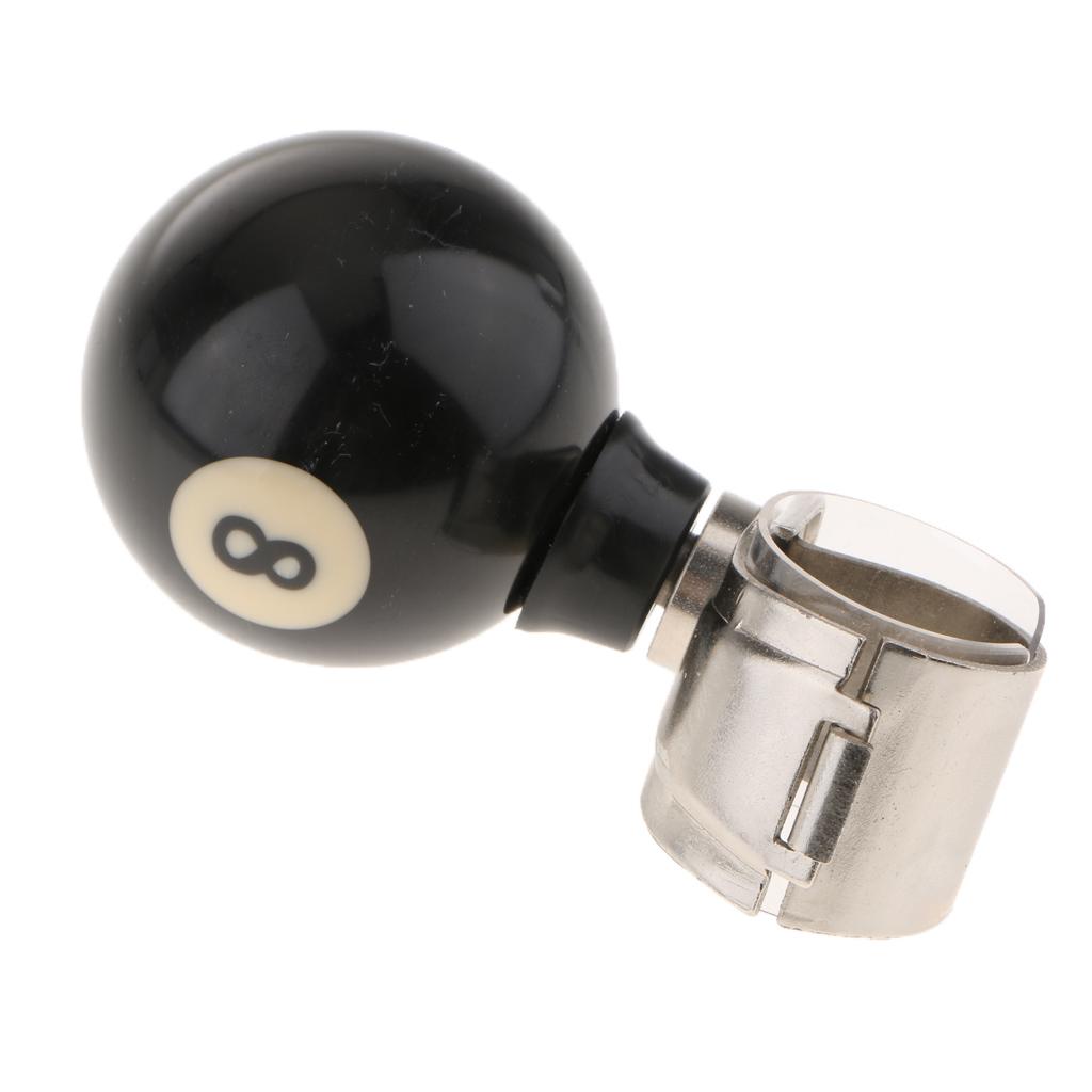 Car Black 8 Ball Steering Wheel Handle Control Assist Knob Booster