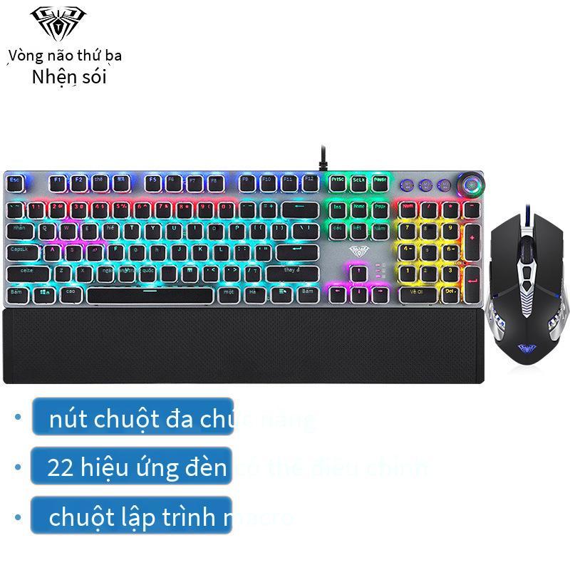 Đặc Biệt Tarantula T500 Đen Trục Xanh Trục Thật Cơ Bộ Chuột Phong Cách Khoa Học Viễn Tưởng Có Thể Lập Trình Bàn Phím Có Tay