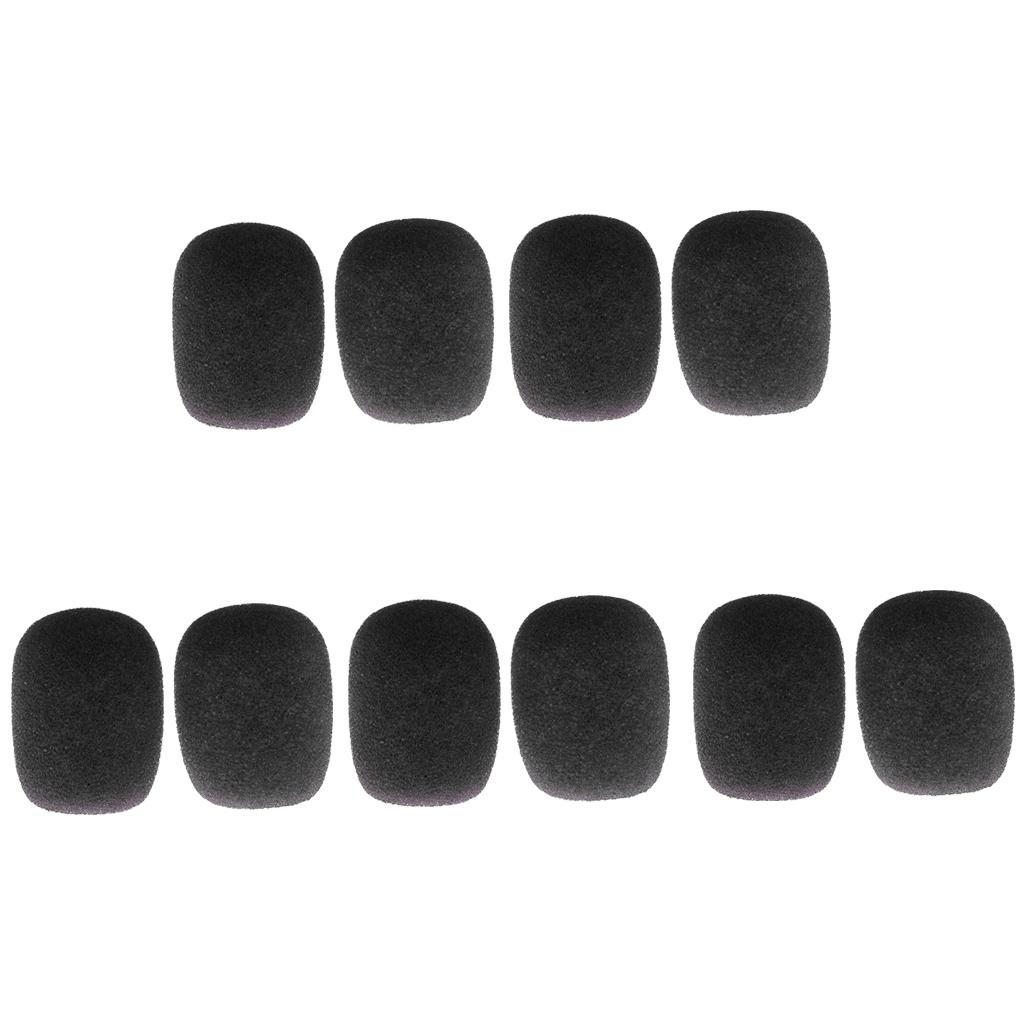 4- Mini Microphone Sponge Windscreen Pack of 10 Black