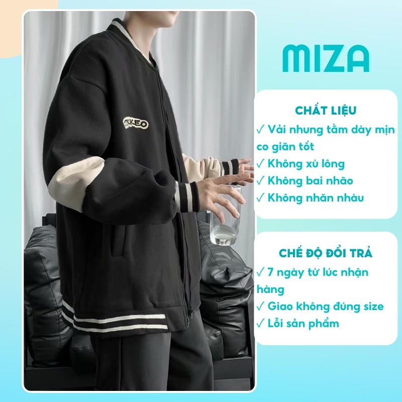 Áo khoác nhung nam nữ bomber unisex gió jacket cúc bấm form rộng local brand ulzzang phong cách hàn quốc đep Số 33