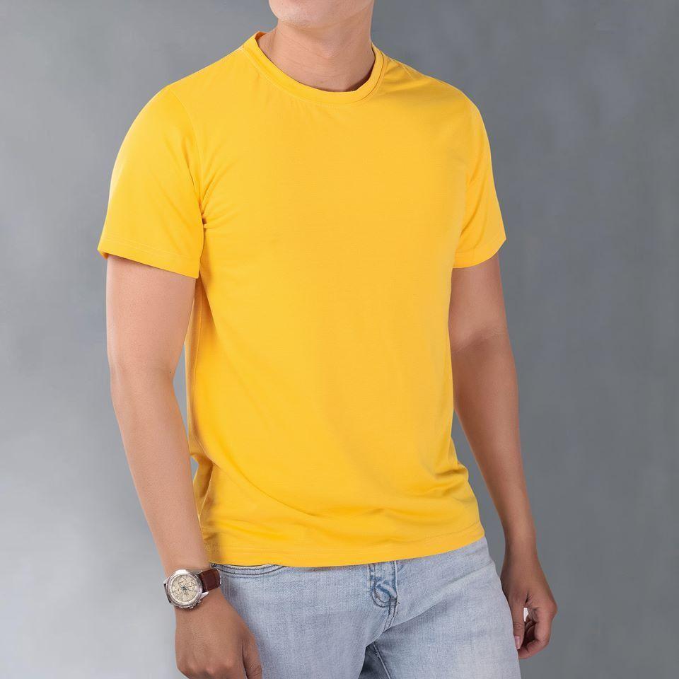 Áo thun nam trơn cotton cổ tròn | Áo phông basic